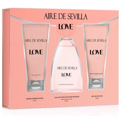 Instituto Espaol Aire De Sevilla Love Eau De Toilette Spray 150 Ml Set 3 Pieces