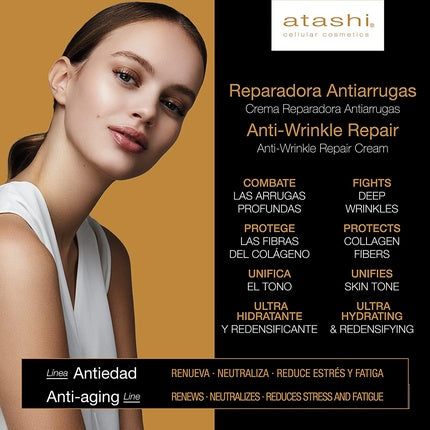 Atashi Anti-Aging Anti-Wrinkle Repair Cream Corrects Deep Wrinkles Natural Botox Effect and Anti-Stress