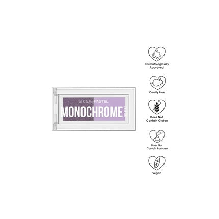 Monochrome Duo Eyeshadow - Shimmer and Matte Finish, High Pigment, Blendable
