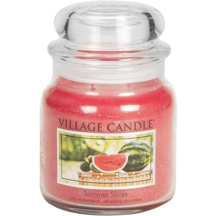 Village Candle Summer Slices 16 oz Glass Jar Scented Candle Medium