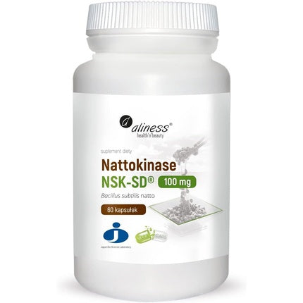 Aliness Nattokinase NSK-SD Bacillus bis Natto 100mg 60 Capsules