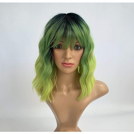 Sleek 2020 New 13' Synthetic Curly Wig with Bangs