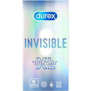 Durex Invisible Extra Large Ultra Thin High Sensitivity Condoms 6 Condoms