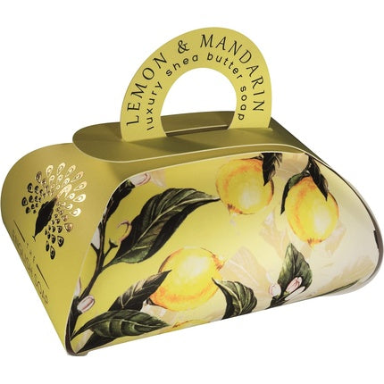 The English Soap Company Large Gift Bag Bath Soap Lemon & Mandarin 260g