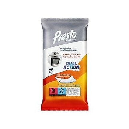 Presto Dual Action Moistened Wipes