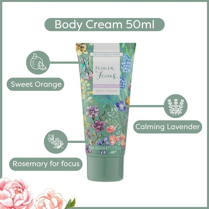 Heathcote & Ivory Hand Cream 30ml Body Cream 50ml and Glow Velvet Washbag Shea