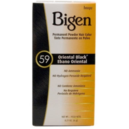 Bigen Permanent Powder Hair Color 59 Oriental Black 2 ea