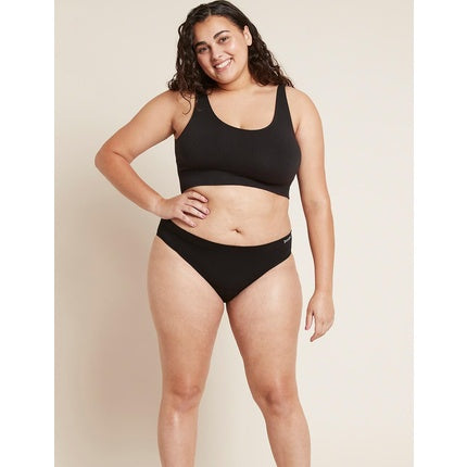 Boody Women's Classic Bikini Slip Menstruation - Normal/Heavy Black / Large