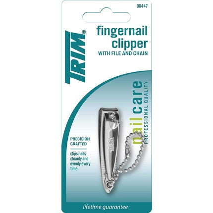 Trim Nail Clipper with File and Chain