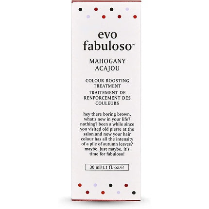 Fabuloso Mahogany Colour Boosting Treatment Colour Care Conditioner for Colour-Treated Hair 30ml Travel Size