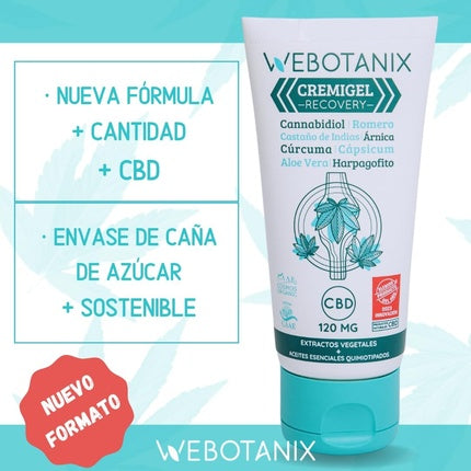 Webotanix CBD Cream Gel Organic Ointment with Hemp Against Pain 50ml