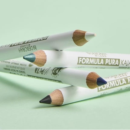 Deborah Milano Organic Formula Pura Eyeliner Pencil Green No. 3 - High Compatibility for Sensitive Eyes 100% Natural Ingredients