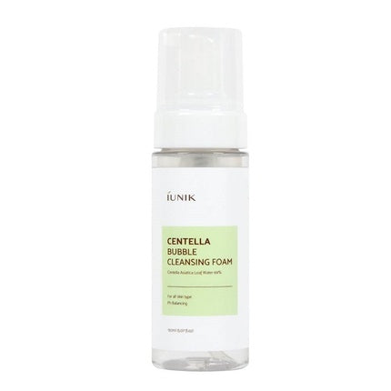 Iunik Centella Bubble Cleansing Foam 150 Ml - Soothing Cleansing Foam For Face