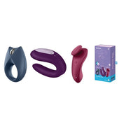 Satisfyer Satisfyer_Set Partner Box Royal One Ring Vibrator + Double Joy Partner Vibrator + Sexy Secret Panty Vibrator