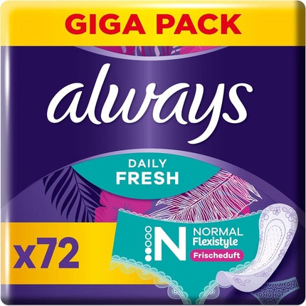 Always Daily Fresh Women's Normal Pantiliners 72 Pads