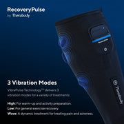 TheraGun RecoveryPulse Calf Sleeve by Therabody Compression Vibration Sleeve for Relief Reduce Soreness in Lower Legs Increase Flexibility Circulation Accelerate Recovery Small
