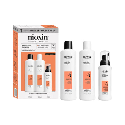 Nioxin System 4 For Colored Hair With Advanced Thinning Treatment Pack 150ml 150ml 40ml