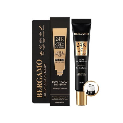 Bergamo Luxury 24k Gold & Octo Hyaluronic Acid Eye Cream 1.01fl Oz 30ml