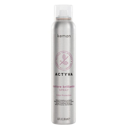 Kemon Actyva Shiny Color Spray with Polishing and Environmental Protection Effect for Colored Hair with Red Fruits UV Filter 200ml