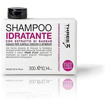 FAIPA Three 3 Moisturizing Shampoo with Baobab Extract for Dry Hair 300ml
