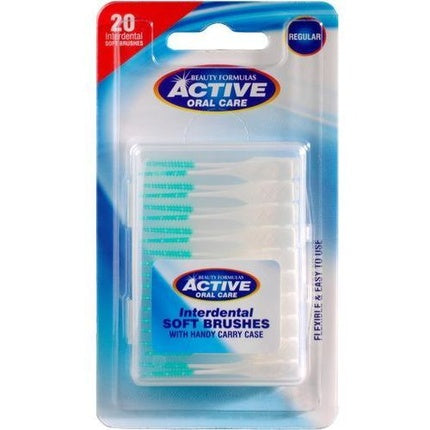 Active Oral Care Interdental Soft Brushes Silicone Interdental Brushes Soft 20 Pieces