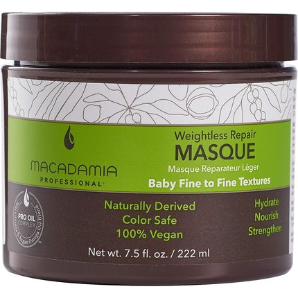Macadamia Professional Weightless Moisture Masque 222ml