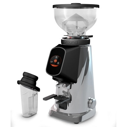 Fiorenzato Allground Coffee Grinder - Chrome Housing, Black, 230v Eu