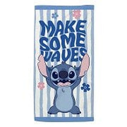 Disney Stitch Microfiber Towel - Blue, 70 X 140 Cm