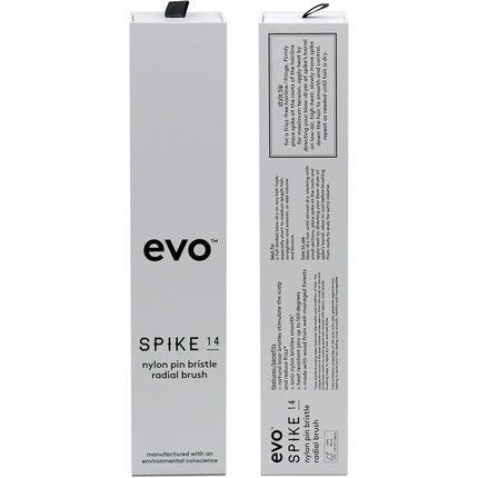 Evo Spike Radial Hair Brush - Professional Boar Bristle Blow Dryer Vent Defining