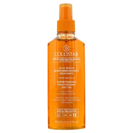 Collistar Super Tanning Dry Oil Spf 15 200ml Moisturizing Sunscreen For The Body