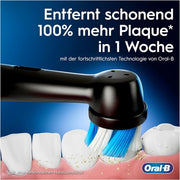 Oral-B iO Series 3 Electric Toothbrush with 2 Brush Heads 3 Cleaning Modes - Matt Black/Ice Blue