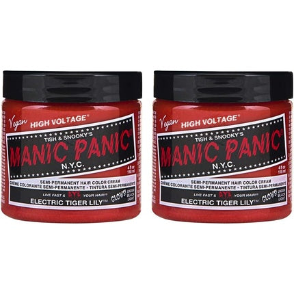Manic Panic Electric Tiger Lily Classic Creme Vegan Cruelty Free Orange Semi Permanent Hair Dye 118ml