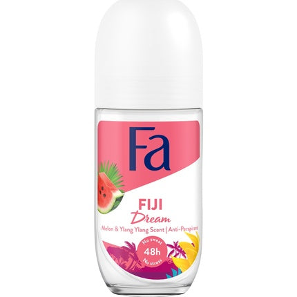 Fa Island Vibes Fiji Dream Antiperspirant Roll-On With Watermelon And Ylang Ylang Scent, 50ml