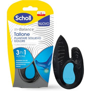 Scholl in-Balance Cushioning Pain Relief Insoles for Heel, Heel Pain, Achilles Tendon, Size M, Unisex Blue M
