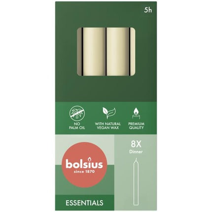 Bolsius Dinner Candles Soft Pearl 170x20