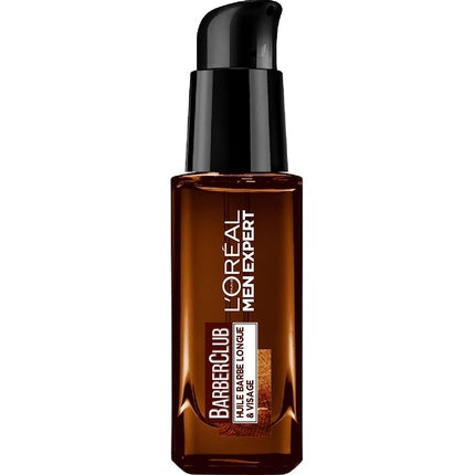 L'Oréal Men Expert BarberClub Long Beard and Face Oil for Men with Cedarwood Essential Oil 30ml