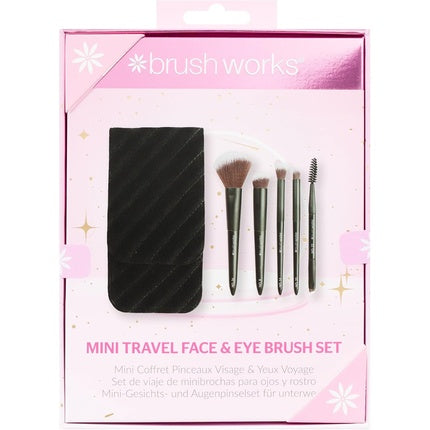 Brushworks Mini Travel Face & Eye Brush Set