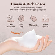 Purederm Deep Purifying Black O2 Bubble Mask Volcanic Facial Sheet with Detoxifying and Moisturizing Action Skin Brightening Wash-off Face Mask