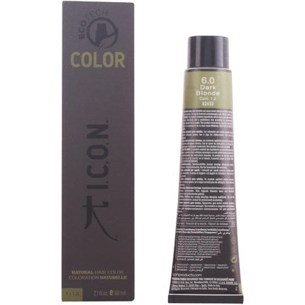 Icon Ecotech Natural Color 6.0 Dark Blonde Hair Dye 60ml