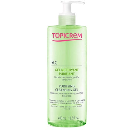 Topicrem Ac Purifying Cleansing Gel For Oily And Sensitive Skin 400ml