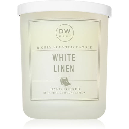 DW Home Signature White Linen Candle - 434g