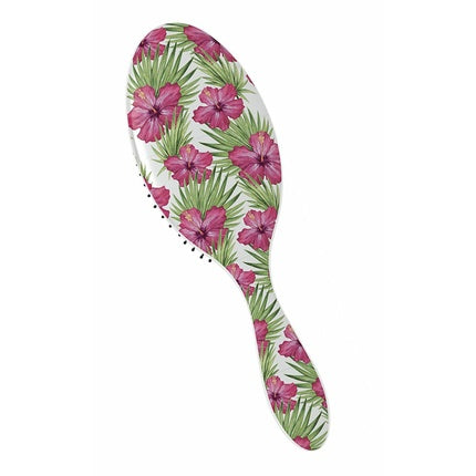 Floral Wet Brush Hairbrushes Assorted Patterns Pink Purple etc - Pack of 2