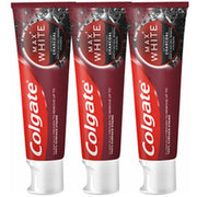 Colgate Max White Charcoal Trio Toothpaste Whitening Toothpaste With Activated Charcoal 3 X 75 Ml