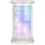 A Large Scented Candle With Two Wicks Watercolors 623g