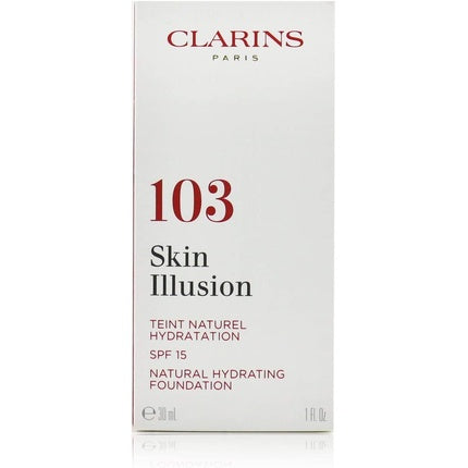 Clarins Skin Illusion Natural Hydrating Foundation 103 Ivory 30ml