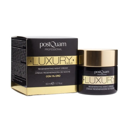 Postquam Luxury Gold Night Cream Moisturizer with Hyaluronic Acid and Colloidal Gold 50ml