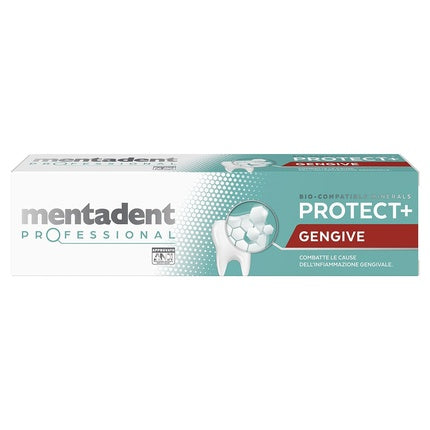 Mentadent Professional Gum Protect+ Toothpaste fights the causes of gum inflammation with biocompatible minerals and zinc 75ml GENGIVE
