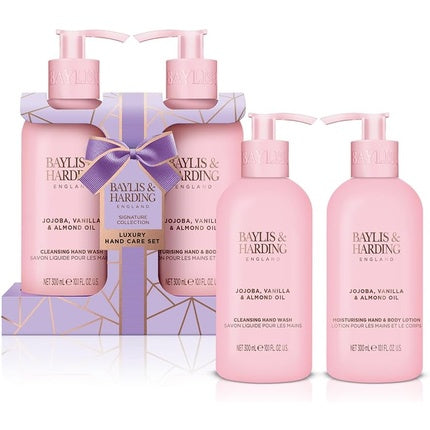 Baylis & Harding Jojoba Vanilla Almond Oil Luxury Hand Care Gift Set Vegan Friendly