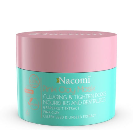 Nacomi Vegan Pink Clay Mask - 50ml