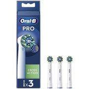 Oral-B Pro Cross Action Replacement Heads 3 White Heads